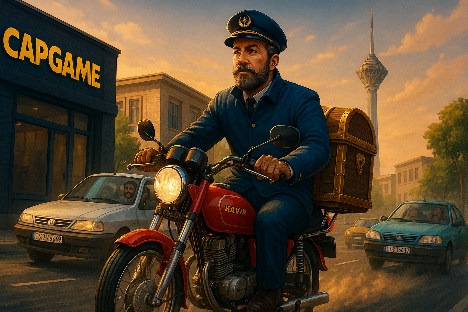 تحویل بازی توسط کاپیتان گیم در تهران